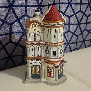 Hawkins Emporium Christmas Village Holiday House